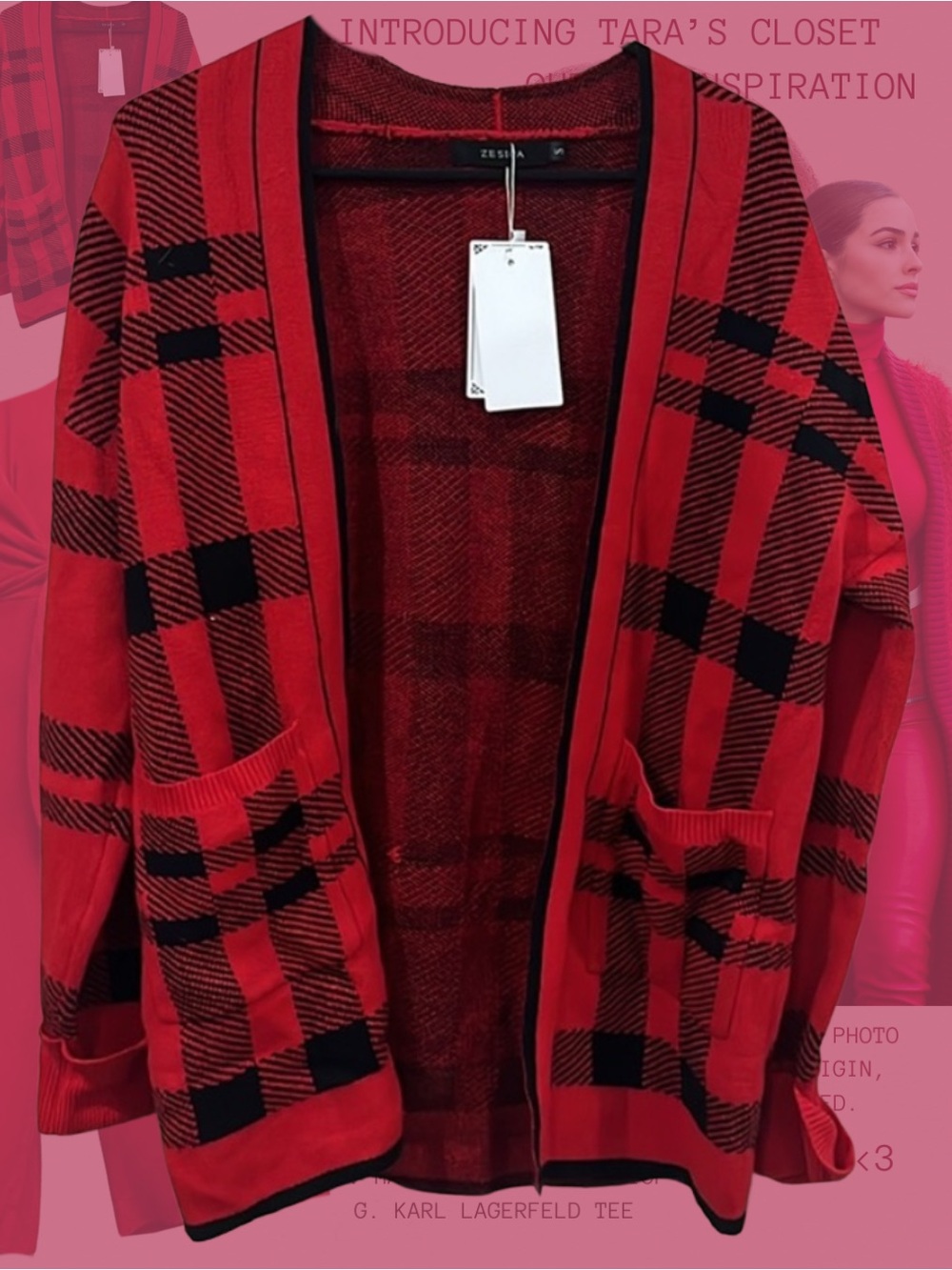 NWT Buffalo Plaid Cardigan